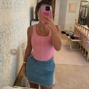 Stylish Pink Sleeveless Top